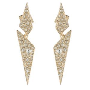 ALEXIS BITTAR • Crystal Encrusted Origami Earrings